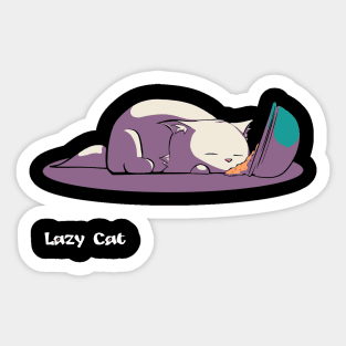 Lazy Cat (Hungry) Sticker